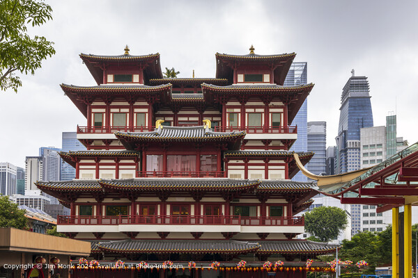 Buddha Tooth Relic Temple, Singapore Picture Board by Jim Monk