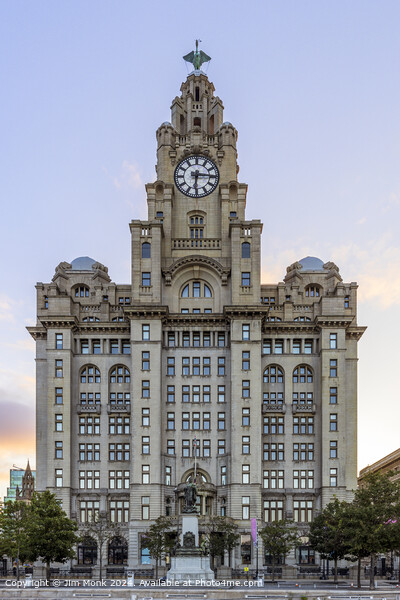 Royal Liver Building Liverpool Picture Board by Jim Monk