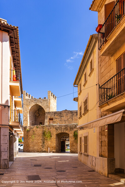 Alcudia Old Town Mallorca Picture Board by Jim Monk