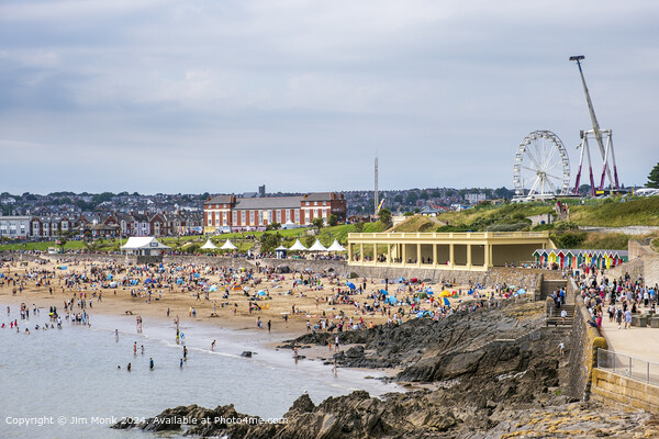 Barry Island Beach Picture Board by Jim Monk
