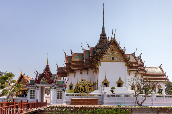 The Grand Palace in Ancient City, Bangkok Picture Board by Jim Monk