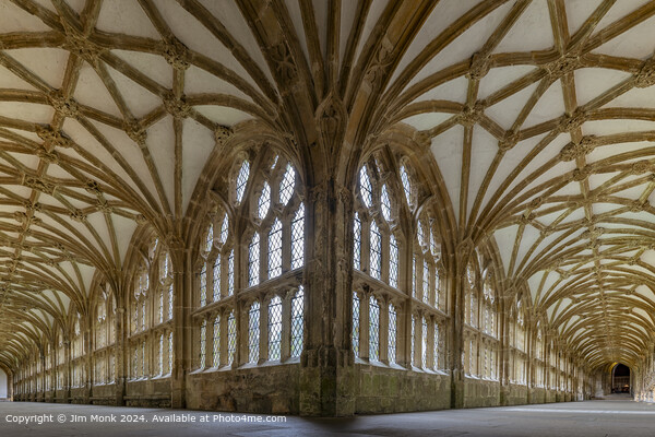 Wells Cathedral Cloisters  Picture Board by Jim Monk
