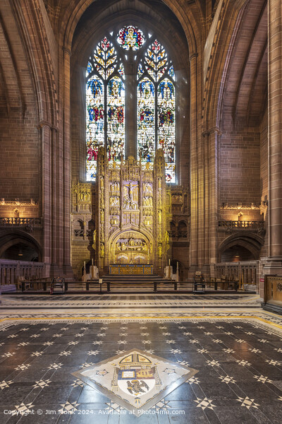 Liverpool Cathedral Lady Chapel Picture Board by Jim Monk