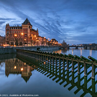Buy canvas prints of Blue Hour in Prague by Jim Monk