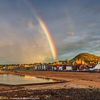 Buy canvas prints of Rainbow over North Berwick by Jim Monk