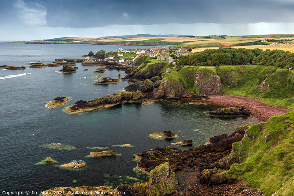 St Abbs and Starney Bay Picture Board by Jim Monk