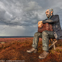 Buy canvas prints of The Seated Man by Jim Monk