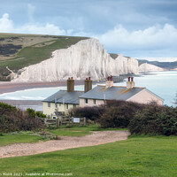 Buy canvas prints of The Seven Sisters and Cuckmere Haven by Jim Monk
