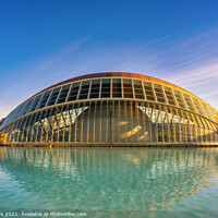 Buy canvas prints of L'Hemisfèric, City of Arts and Sciences by Jim Monk