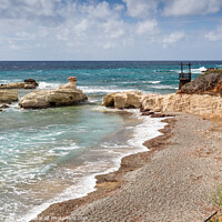 Buy canvas prints of Sea Caves, Cyprus by Jim Monk
