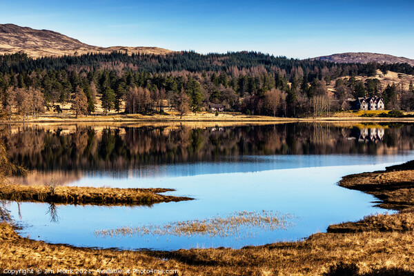  Loch Tulla Reflections Picture Board by Jim Monk