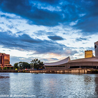 Buy canvas prints of Imperial War Museum, Salford Quays by Jim Monk