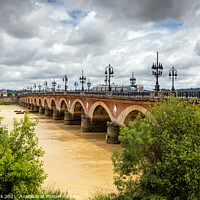 Buy canvas prints of Pont de Pierre, Bordeaux by Jim Monk