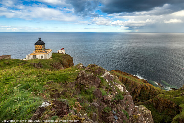St Abbs Lighthouse Picture Board by Jim Monk
