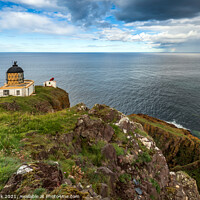 Buy canvas prints of St Abbs Lighthouse by Jim Monk