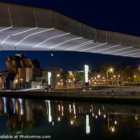 Buy canvas prints of Pedro Arrupe bridge, Bilbao by Jim Monk