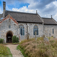 Buy canvas prints of St Lawrence, Ingworth by Jim Monk