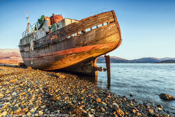 Corpach Wreck, Loch Linnhe Picture Board by Jim Monk