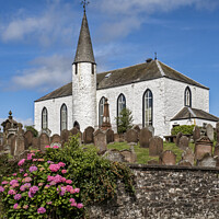 Buy canvas prints of Parish Church of Crossmichael by Jim Monk