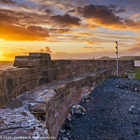 Buy canvas prints of Ardrossan Harbour Sunset by Jim Monk