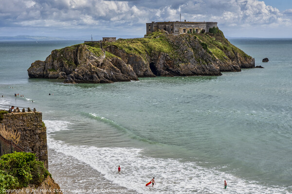St Catherine's Island, Tenby Picture Board by Jim Monk