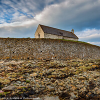 Buy canvas prints of St Cwyfan's Church by Jim Monk