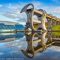 Buy canvas prints of The Falkirk Wheel by Jim Monk