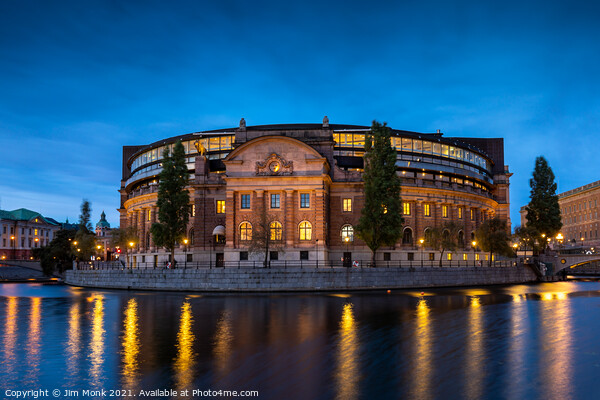 Parliament House Stockholm Picture Board by Jim Monk