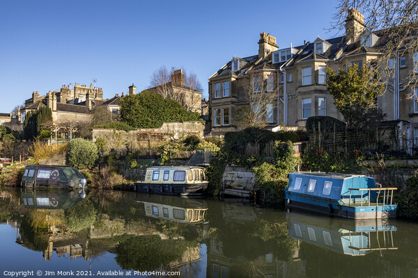 Kennet and Avon Canal, Bath Picture Board by Jim Monk