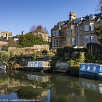 Buy canvas prints of Kennet and Avon Canal, Bath by Jim Monk