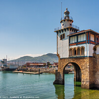 Buy canvas prints of Getxo Harbour by Jim Monk