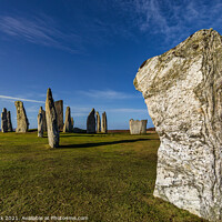 Buy canvas prints of Callanish Standing Stones, Isle of Lewis by Jim Monk