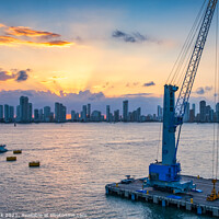 Buy canvas prints of Sunset at Cartagena by Jim Monk