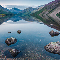 Buy canvas prints of Wast Water Reflections by Jim Monk