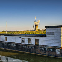 Buy canvas prints of River Thurne Houseboat, Norfolk Broads by Jim Monk