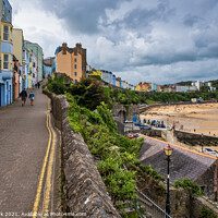 Buy canvas prints of Tenby North Beach, Pembrokeshire by Jim Monk