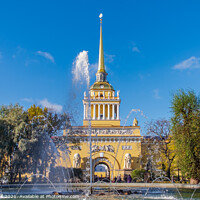 Buy canvas prints of  Admiralty Building, St Petersburg by Jim Monk