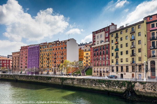 Nervion River, Bilbao Picture Board by Jim Monk