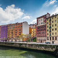 Buy canvas prints of Nervion River, Bilbao by Jim Monk