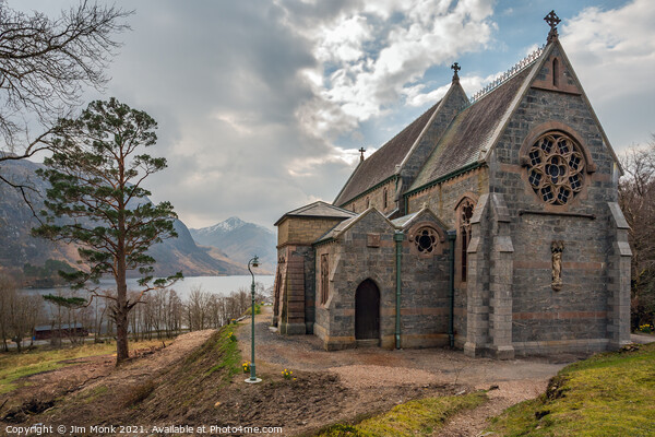 St Mary and St Finnan Church, Glenfinnan Picture Board by Jim Monk