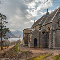 Buy canvas prints of St Mary and St Finnan Church, Glenfinnan by Jim Monk