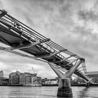 Buy canvas prints of Millennium Bridge, London by Jim Monk