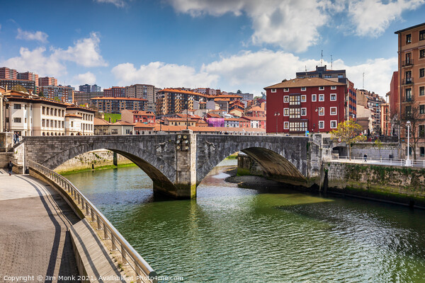 San Antón Bridge, Bilbao Picture Board by Jim Monk