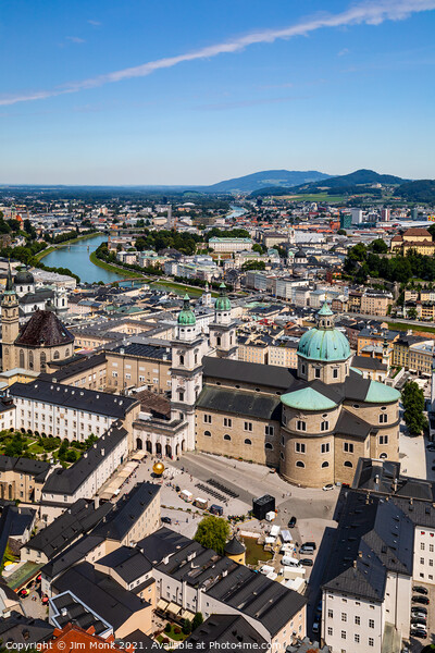 Salzburg City View Picture Board by Jim Monk