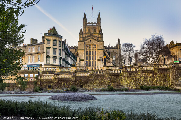 Parade Gardens  and Bath Abbey Picture Board by Jim Monk