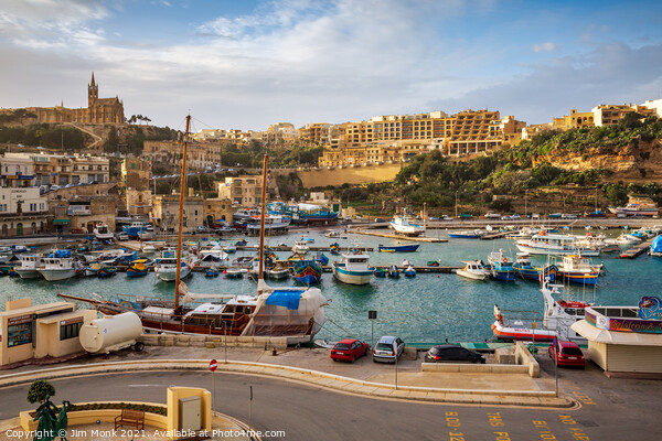 Mgarr Harbour, Gozo  Picture Board by Jim Monk