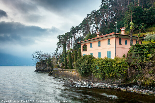 Villa with a view, Lake Como Picture Board by Jim Monk