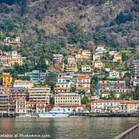 Buy canvas prints of Como city view, Lake Como by Jim Monk