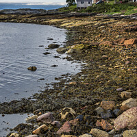 Buy canvas prints of Corrie Boathouse, Isle of Arran by Jim Monk