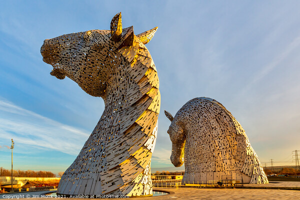 The Kelpies, Falkirk Picture Board by Jim Monk